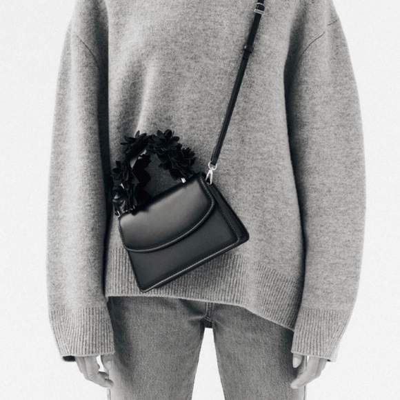 Zara Black Floral Bag - Picture 6 of 14